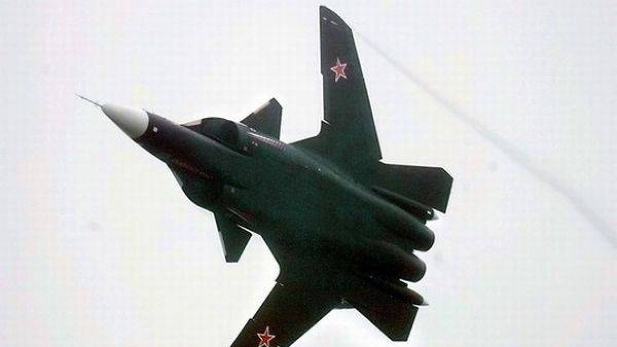 Un avión de combate ruso, en una imagen de archivo.
