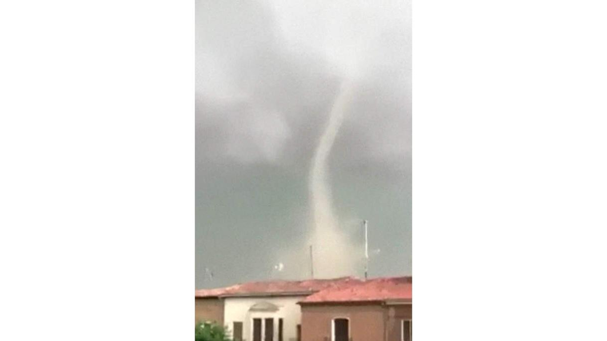 El torbellino de Valderas fue el fenómeno más extremo. DL