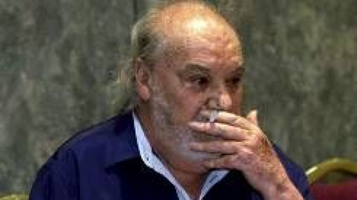 El actor Paco Rabal durante una de sus ruedas de prensa