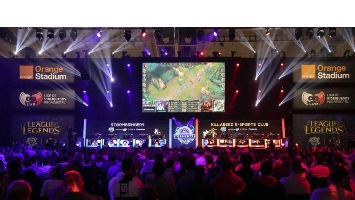 Competición de e-sports en la Barcelona Games World del 2018.