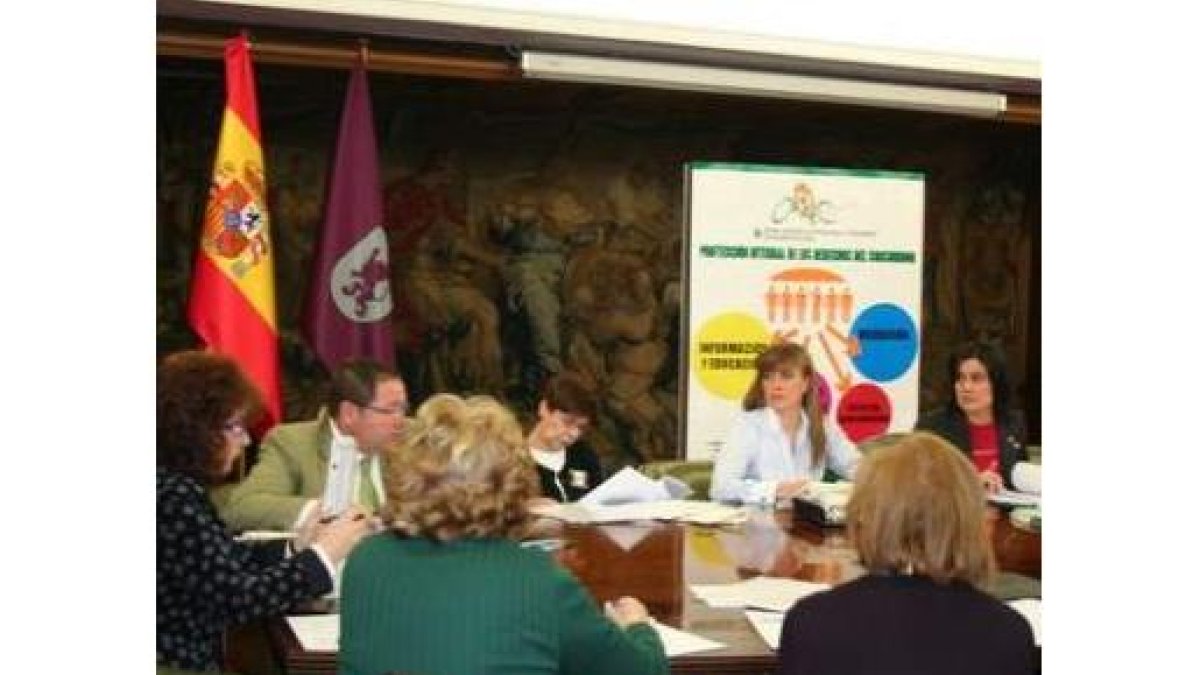Rodríguez, primera por la derecha, presidió el consejo.