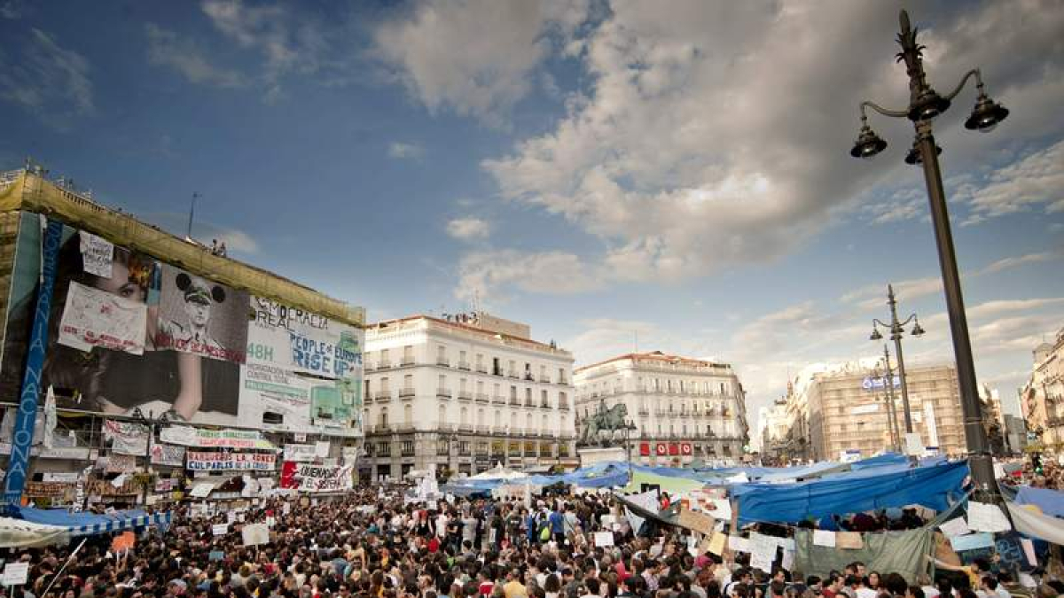 La Puerta del Sol en mayo de 2011. LUCA PIERGIOVANNI