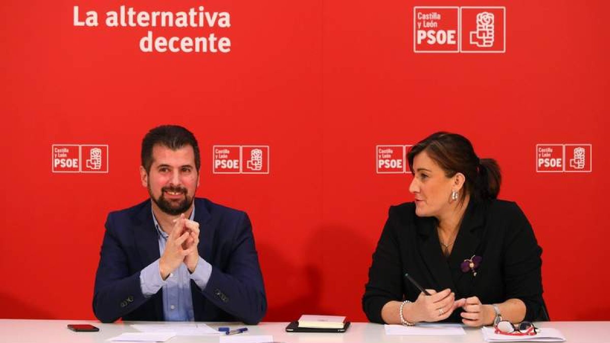 El secretario general del PSOE, Luis Tudanca. R. GARCÍA