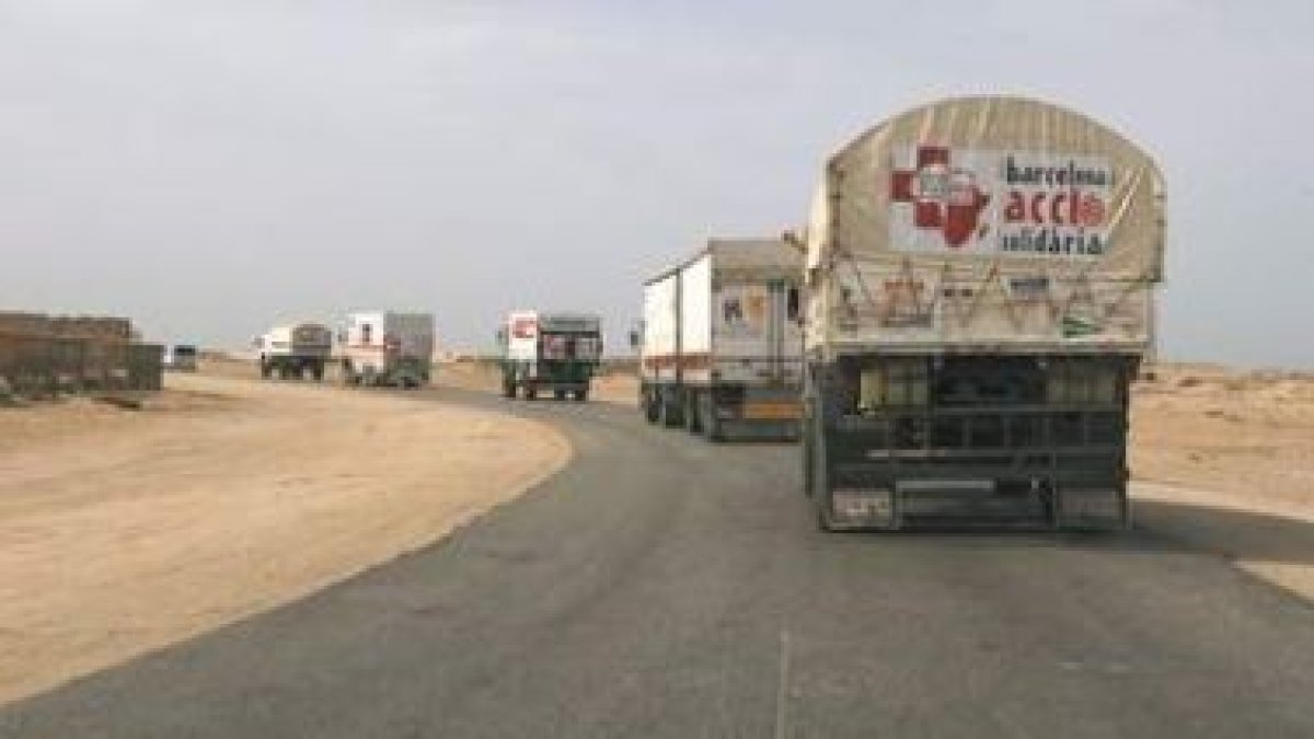 Imagen de archivo de la caravana que fue asaltada en noviembre en Mauritania.