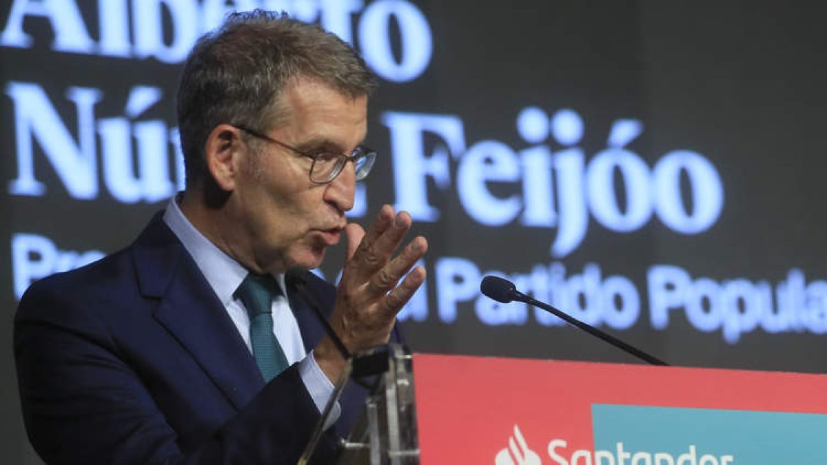 El presidente del PP, Alberto Núñez Feijóo. FERNANDO ALVARADO
