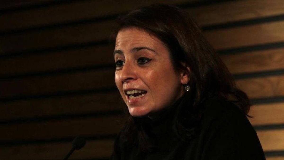 La vicesecretaria general del PSOE, Adriana Lastra, en Tortosa el pasado sábado.