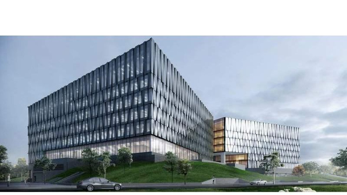 Sede de Nordea Bank en Copenhague, acristalada por Tvitec. DL