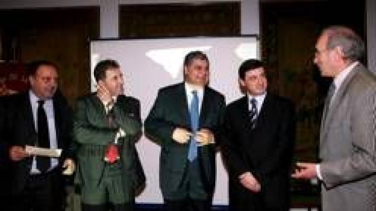 Rafael Álvarez, Tomás Castro, Domingo Fuertes y Enrique Martínez