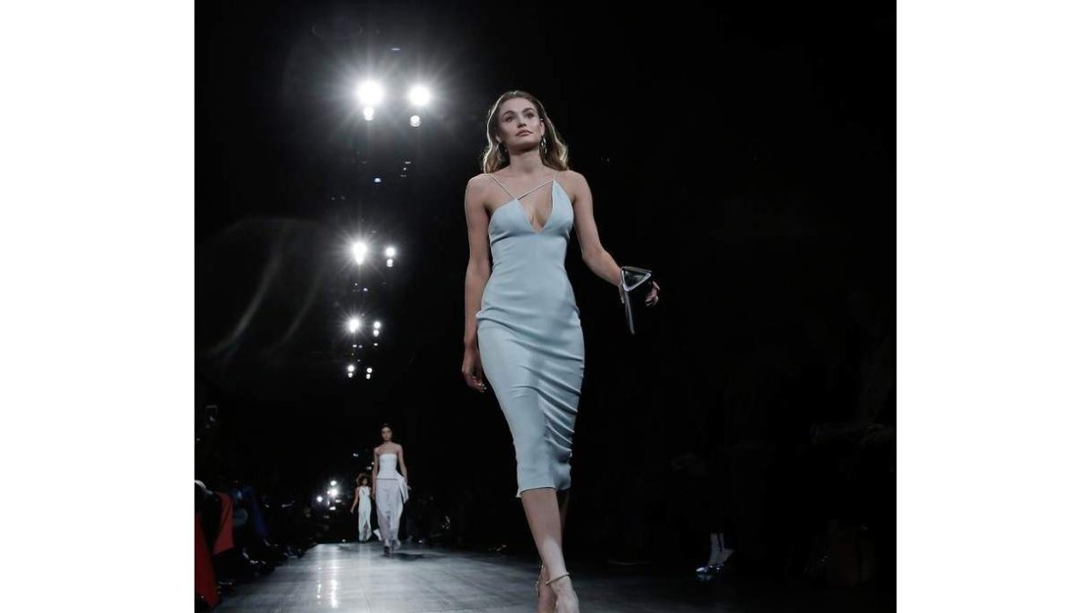 Imagen de una de las modelos de la pasarela de Nueva York. PETER FOLEY