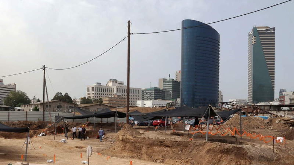 Vista de los pozos empleados para elaborar cerveza