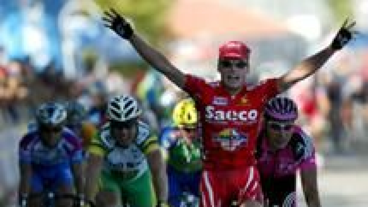 Danilo di Luca se impuso con claridad en la meta de Alcoy, en la primera etapa de la Vuelta