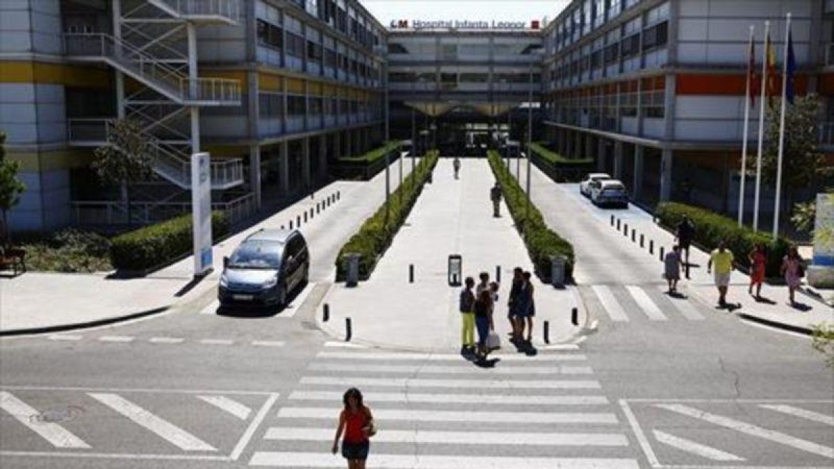 Entrada del hospital Infanta Leonor de Vallecas.