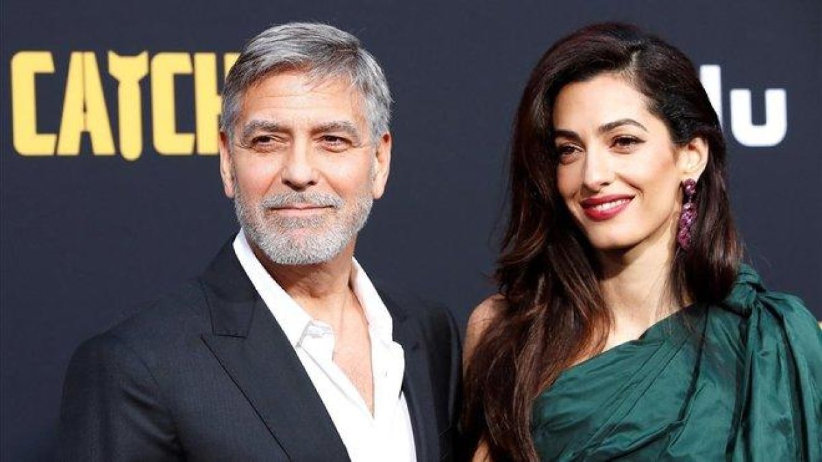George y Amal Clooney, el pasado martes en el estreno en Los Ángeles.