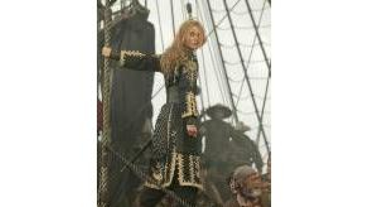 Una escena de la película «Piratas del Caribe»