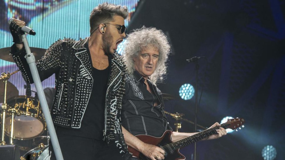 Queen, con Adam Lambert como vocalista, en mayo del 2016 en Barcelona