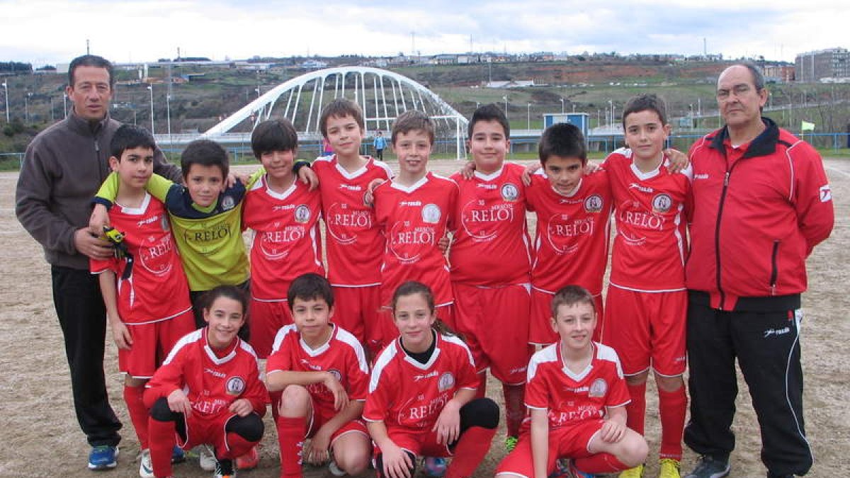 Formación del equipo del Naraya que milita en la 2.ª División Provincial Alevín.