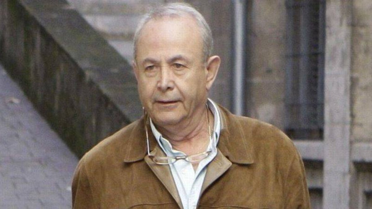 El juez José Castro, en la rampa de los juzgados de Palma el pasado 22 de diciembre.