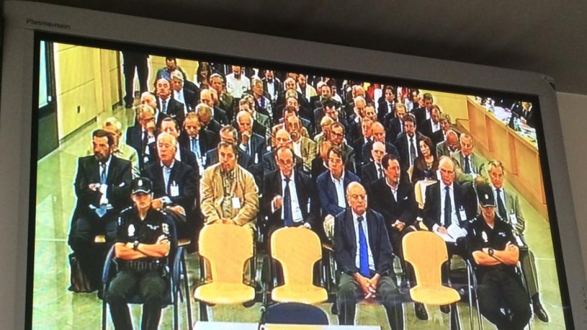 La sala en la que se celebra el juicio por ls tarjetas 'black'.