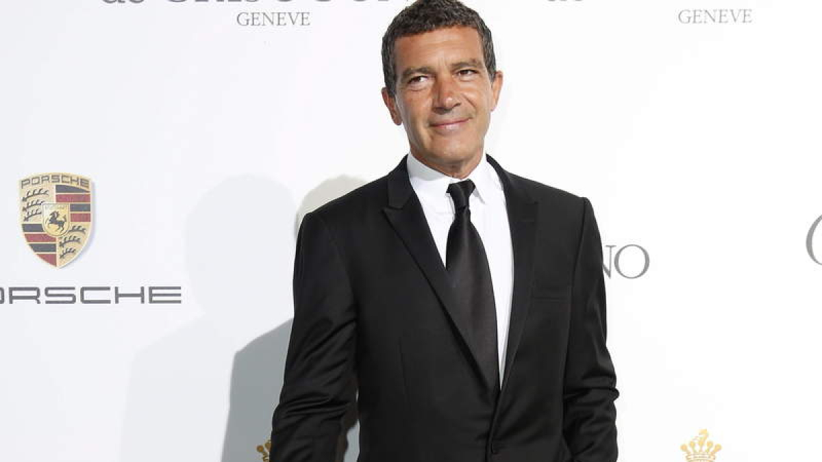 Antonio Banderas y la actriz estadounidense Sharon Stone.
