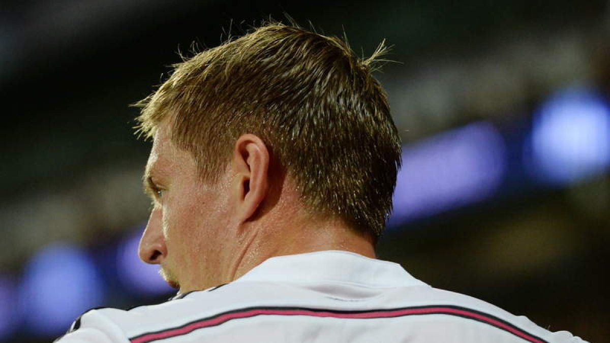 El jugador del Real Madrid Toni Kroos, durante el partido del martes frente al Sevilla.