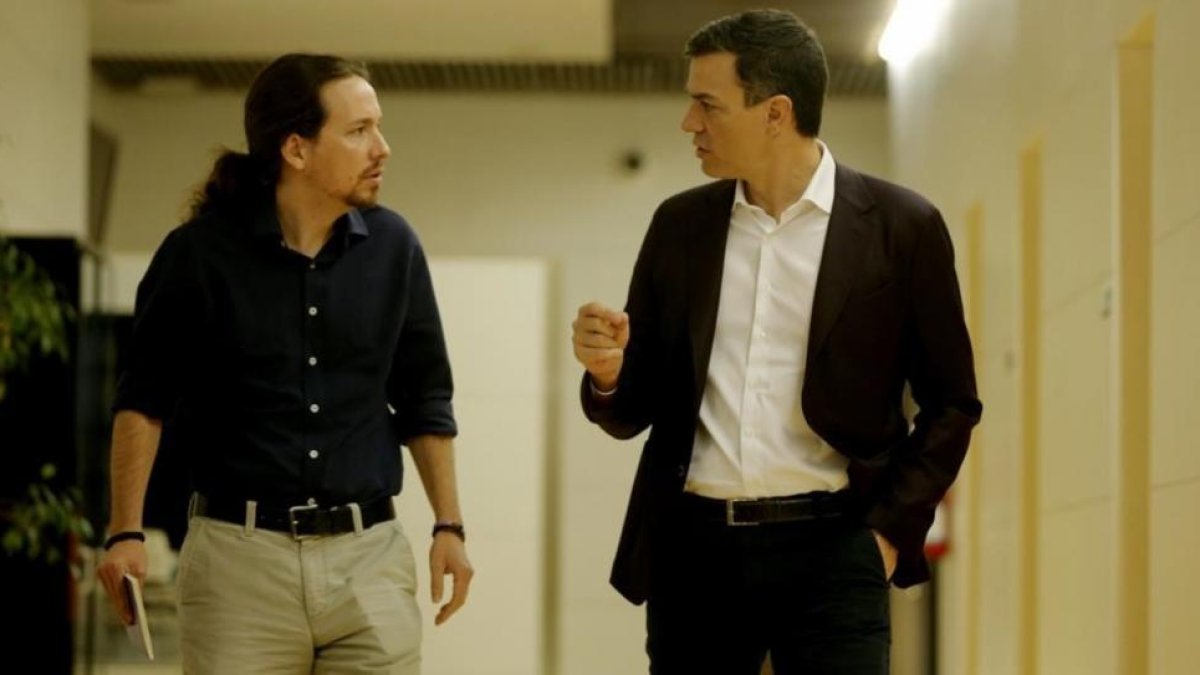 Pablo Iglesias y Pedro Sánchez