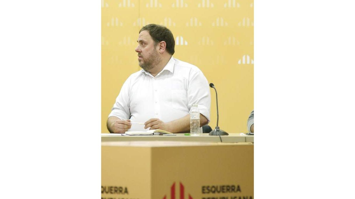 El presidente de ERC, Oriol Junqueras.