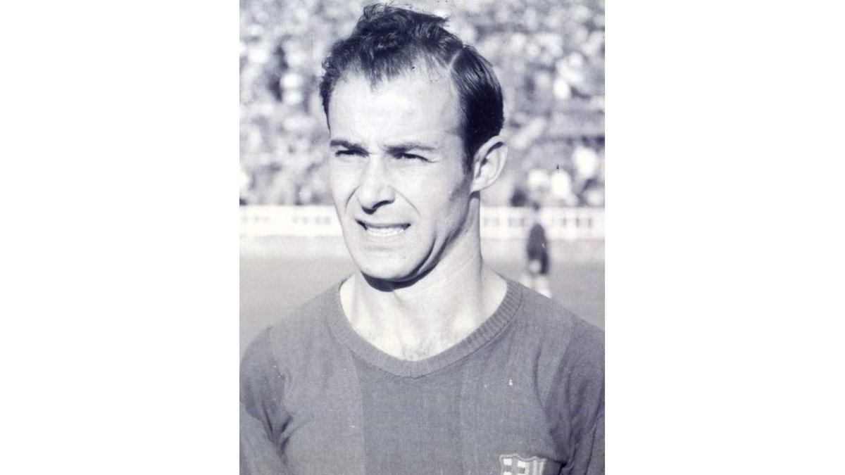 César Rodríguez con la camiseta del FC Barcelona. DL