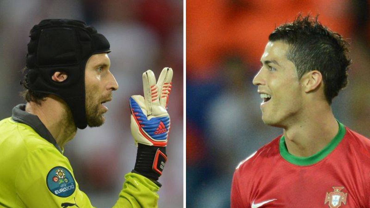 Peter Cech y Cristiano Ronaldo, pilares en sus respectivas selecciones.