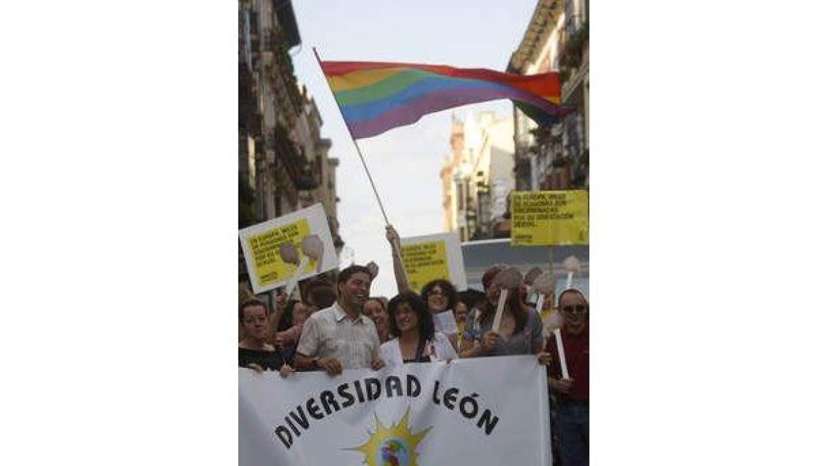 Manifestación por las calles de León.