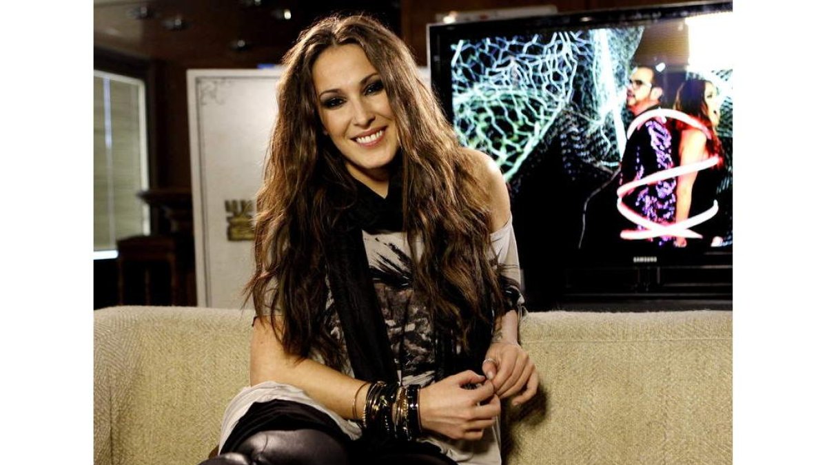 La cantante Malú, en la presentación de su disco ‘Dual’.