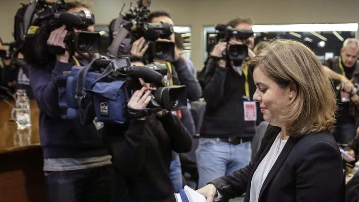 La vicepresidenta Soraya Sáenz de Santamaría.