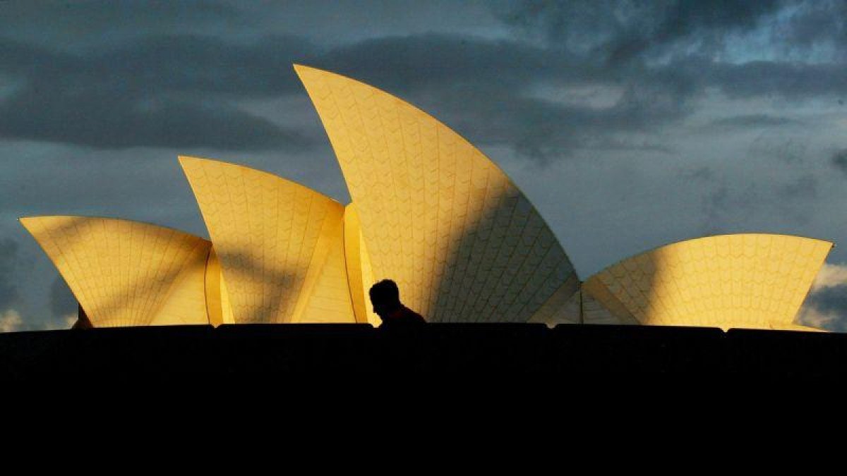 Vista del emblemático edificio de la Ópera de Sídney de Australia.