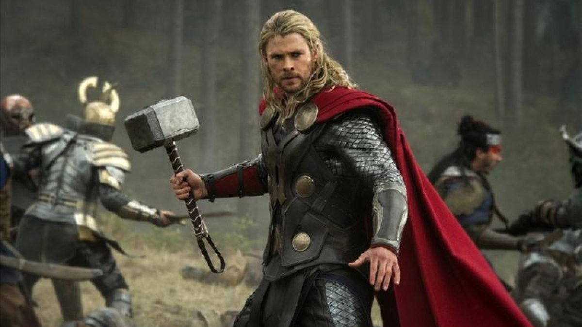 El actor Chris Hemsworth, en el papel de Thor.