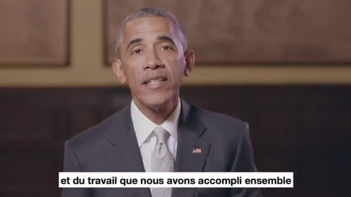 El expresidente de EEUU Barack Obama argumenta su apoyo a Macron.