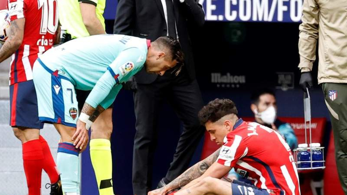 El Atlético de Madrid suma su segunda derrota de la Liga. C. M.