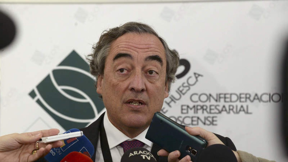 El presidente de la Ceoe, Juan Rosell.