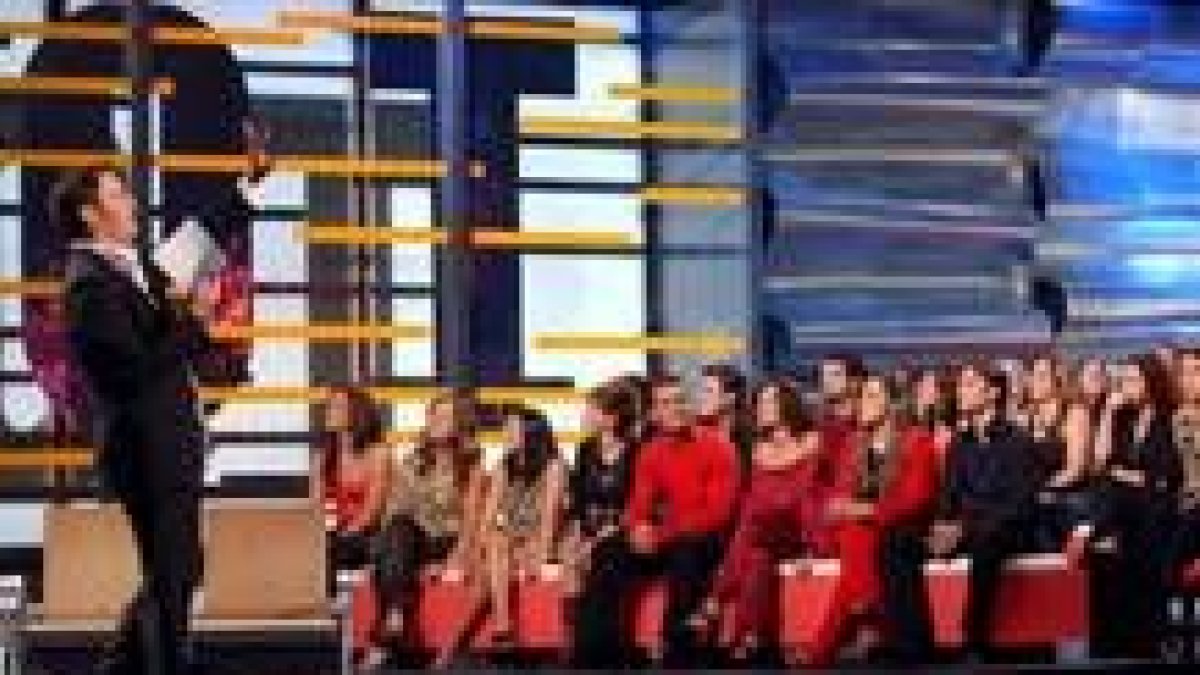 Un momento de la tercera edición del programa «Operación triunfo»