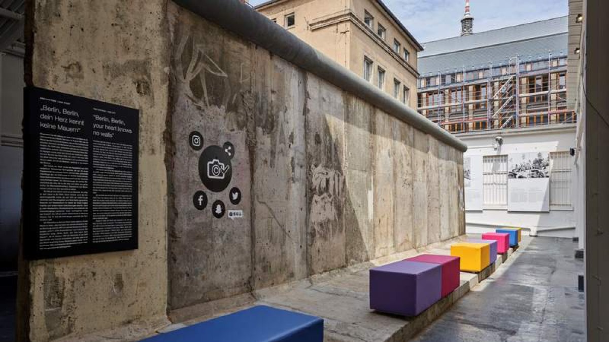 Imagen de la exposición ‘Años 90. Berlín’ que trata de explicar cómo era la ciudad. MARCUS WICHERT