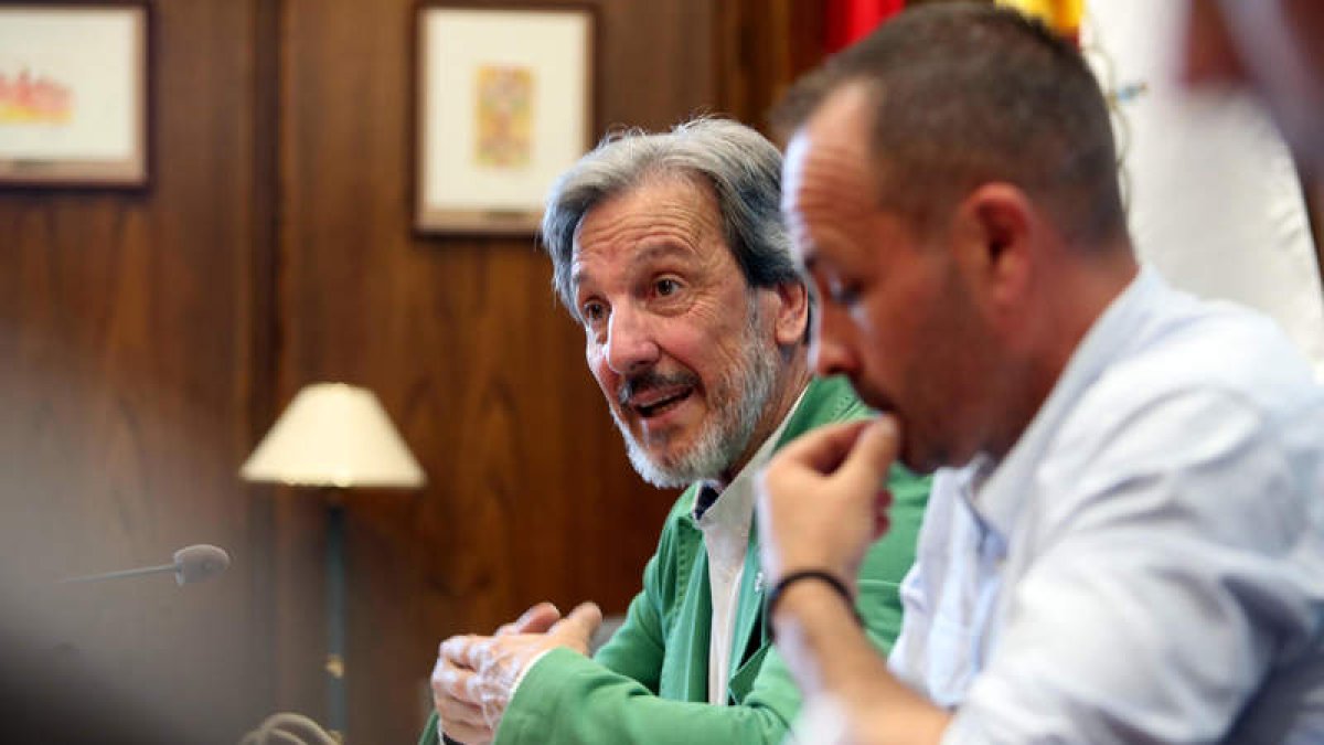 Pedro Muñoz, ayer en rueda de prensa. ANA F. BARREDO