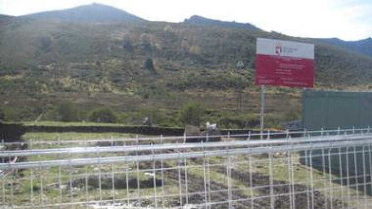 Vista de la zona donde se levanta la subestación.
