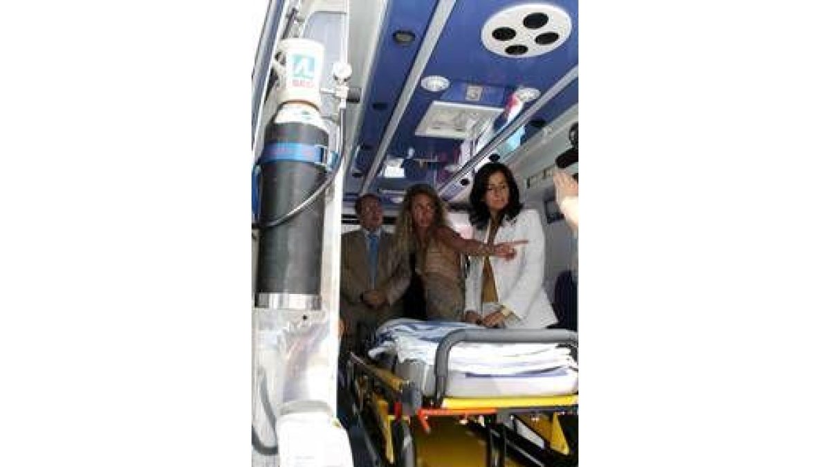 Carmen Ruiz durante la presentación del viernes de las ambulancias