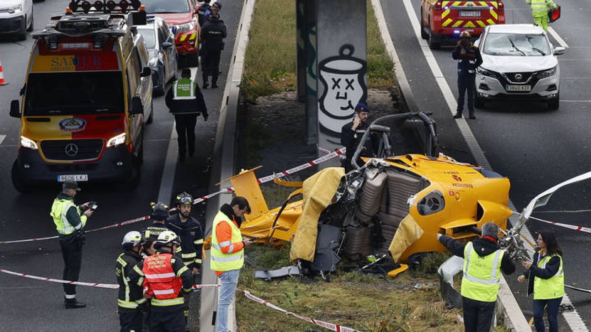 helicóptero en Madrid