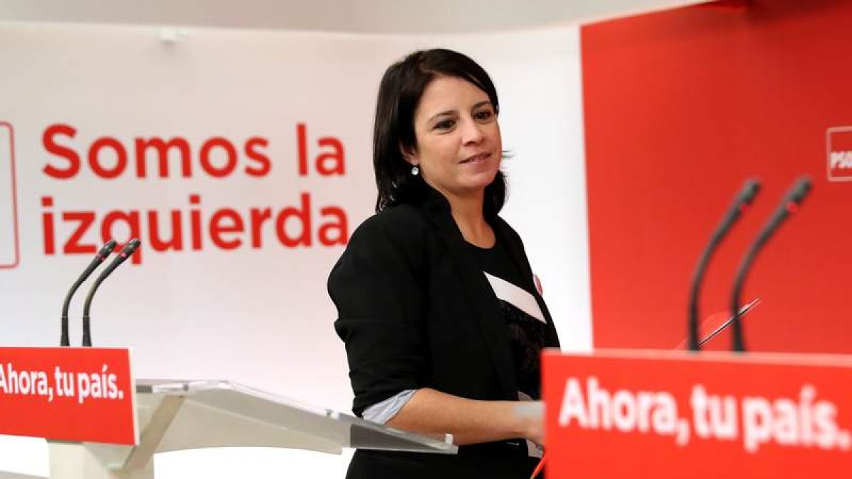 La vicesecretaria general del PSOE, Adriana Lastra. CHEMA MOYA
