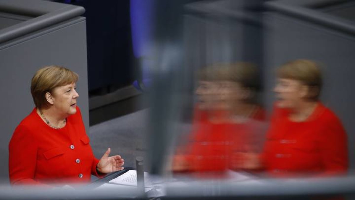 - La canciller Angela Merkel . MICHELE TANTUSSI