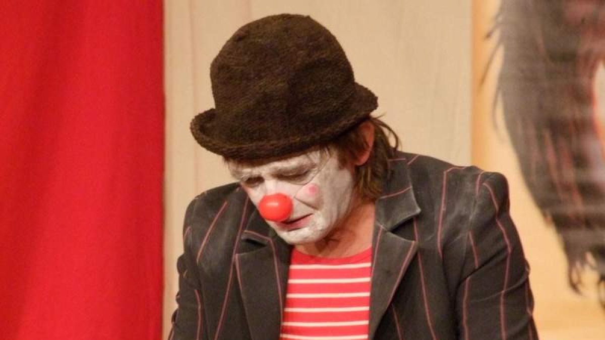Un momento del lenguaje clown que interpretará Gabriel Prada. DL