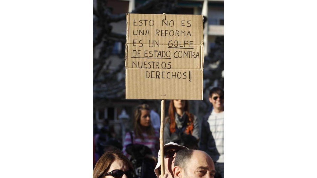 Protesta laboral. JESÚS F. SALVADORES