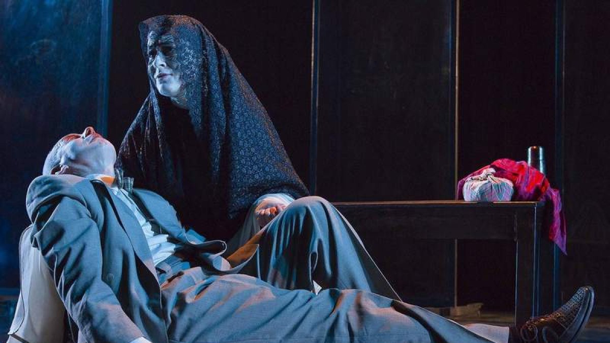 Imagen de uno de los momentos de esta representación teatral.