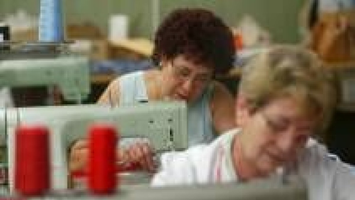 Algunas de las participantes en un taller de empleo desarrollado en la comarca