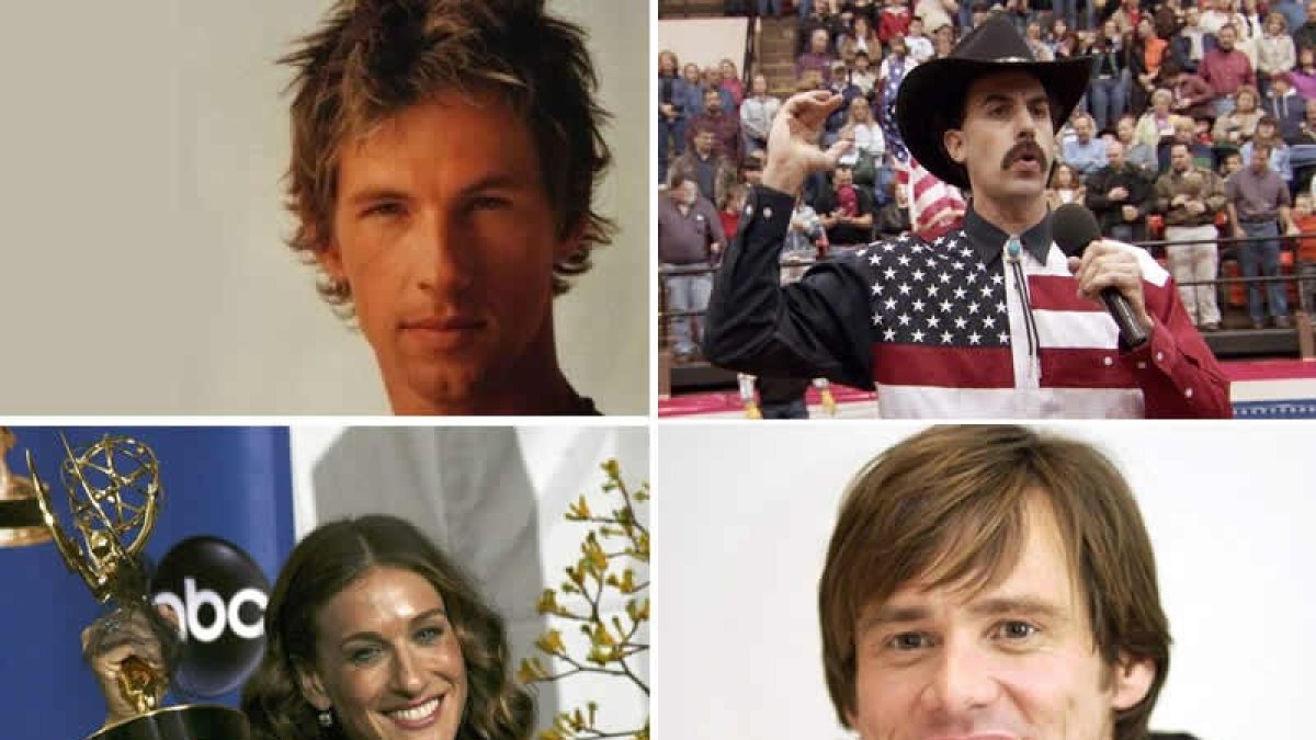 Dan Jones, Sacha Baron Cohen, Sarah Jessica Parker y Jim Carrey.