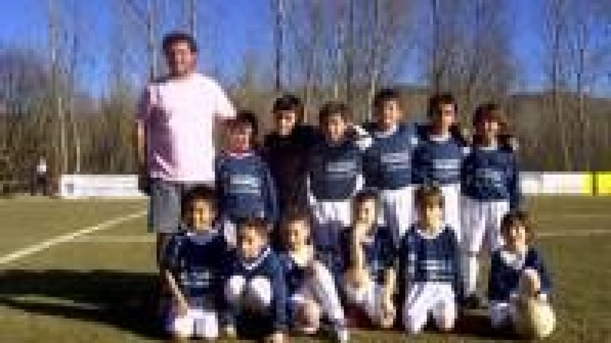 Formación del Juventud Villaquilambre que milita en la categoría alevín